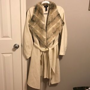 Alfani faux fur coat. Size L